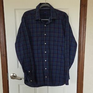 Men's Plaid Button-Up Shirt